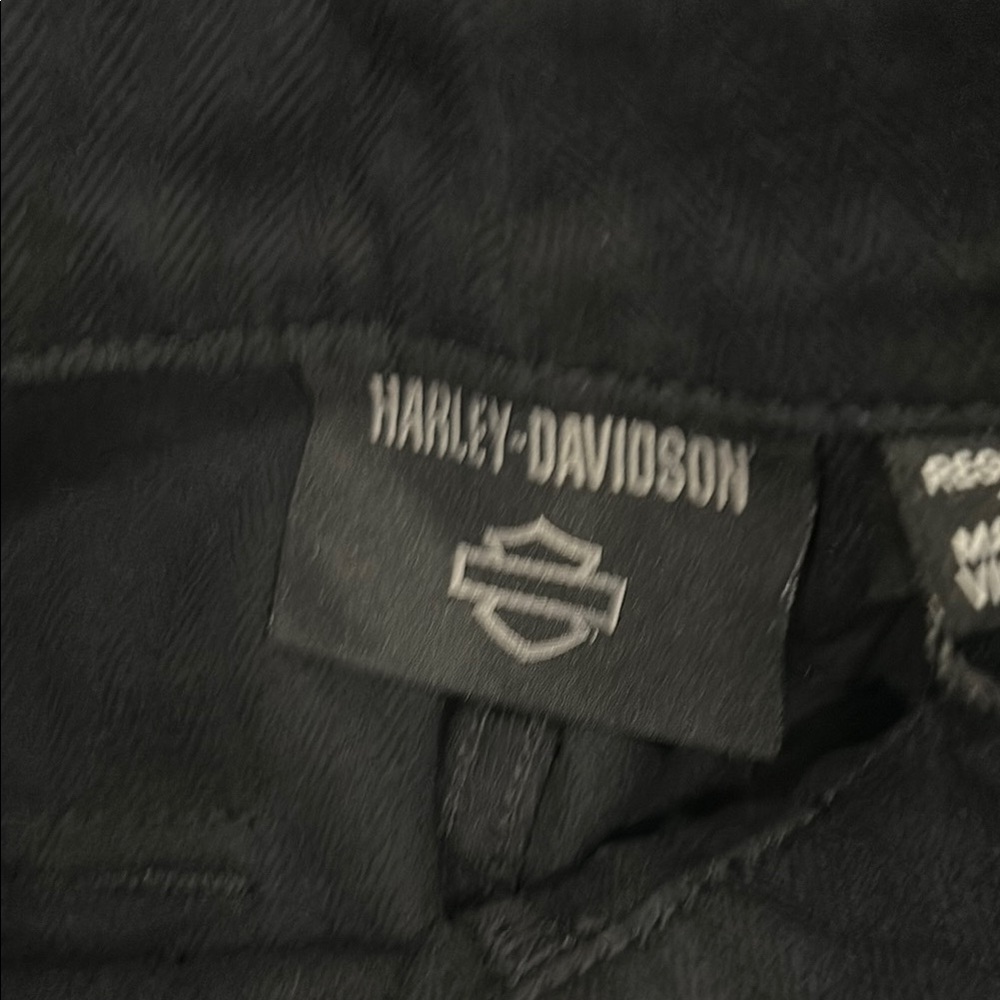 NWT Harley-Davidson Black Straight Leg Pants Size 10 - Picture 5 of 16